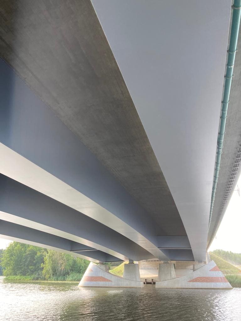Brand new steel structure highway bridge in the north of Germany close to the lake Müritz – By Jurg Planta