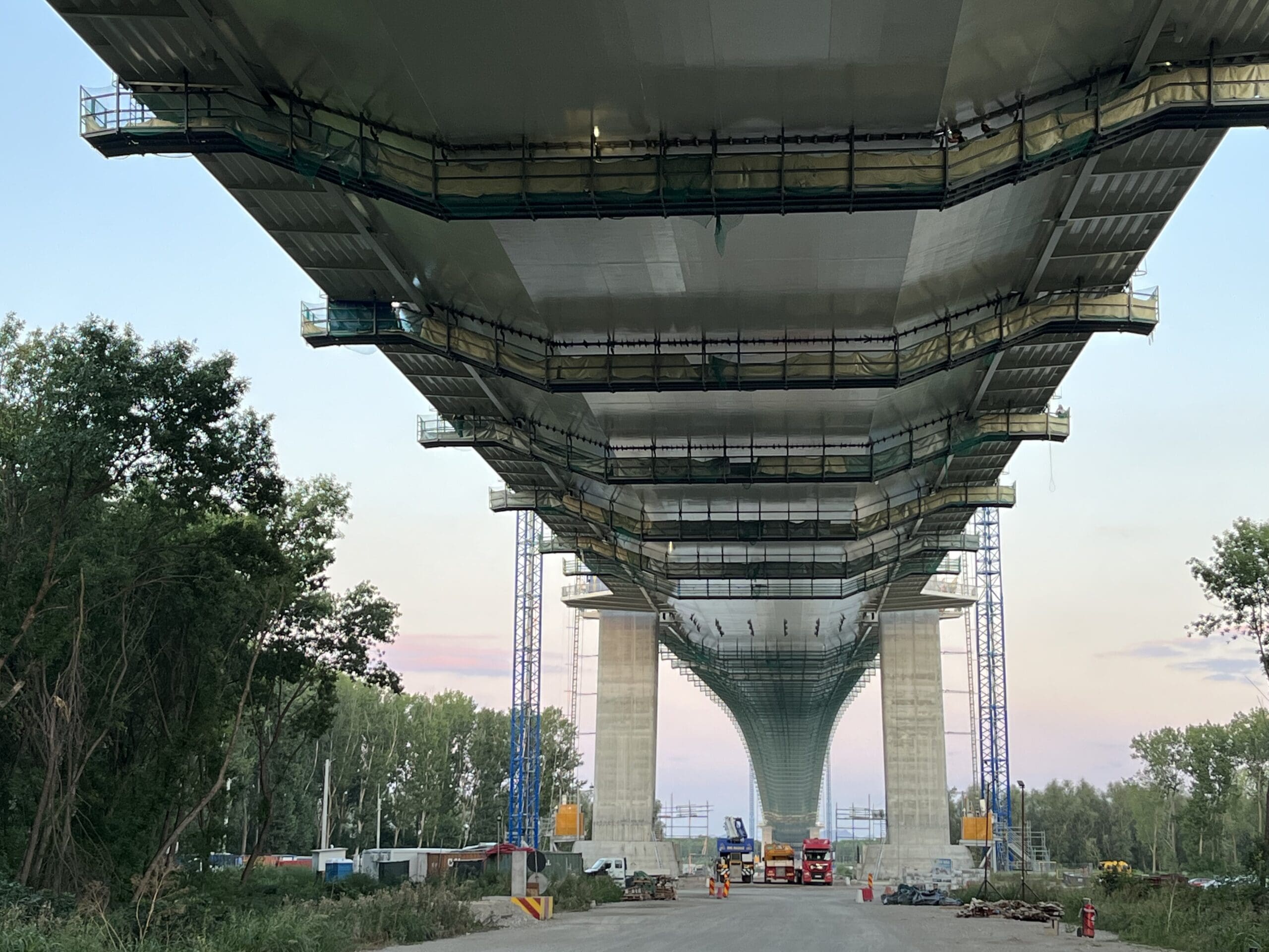 Braila bridge construction Romania By Richard Radevsky